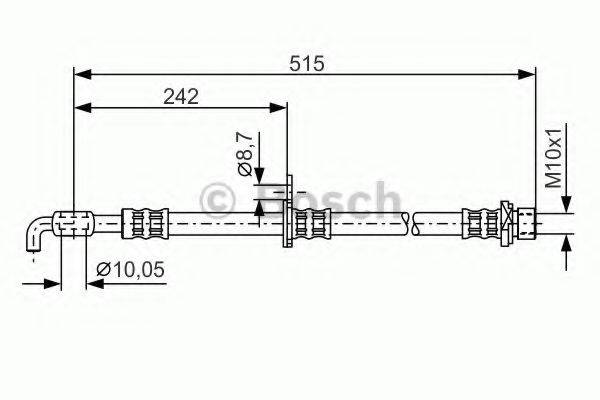 BOSCH 1987476780 Гальмівний шланг