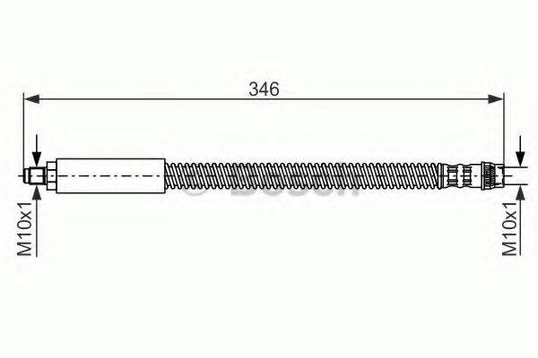 BOSCH 1987476859 Гальмівний шланг