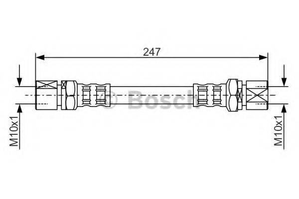 BOSCH 1987476874 Гальмівний шланг