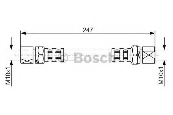 BOSCH 1987476875 Гальмівний шланг