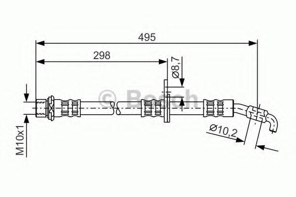 BOSCH 1987476962 Гальмівний шланг