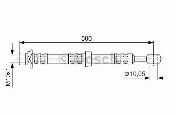BOSCH 1987476981 Гальмівний шланг