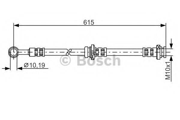 BOSCH 1987476998 Гальмівний шланг