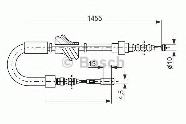 BOSCH 1987477062 Трос, стоянкова гальмівна система