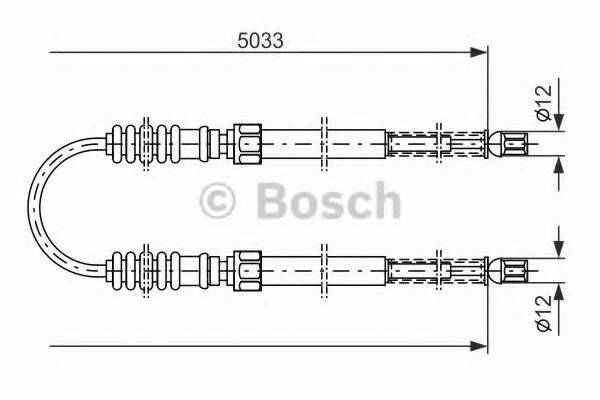 BOSCH 1987477120 Трос, стоянкова гальмівна система