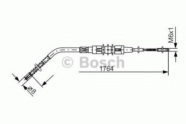 BOSCH 1987477181 Трос, стоянкова гальмівна система