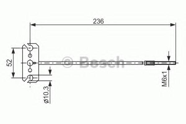 BOSCH 1987477226 Трос, стоянкова гальмівна система