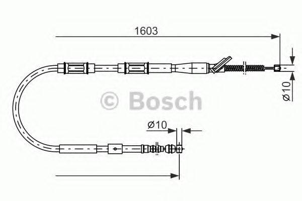 BOSCH 1987477409 Трос, стоянкова гальмівна система