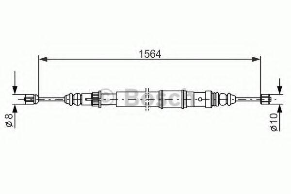 BOSCH 1987477471 Трос, стоянкова гальмівна система