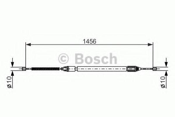 BOSCH 1987477637 Трос, стоянкова гальмівна система