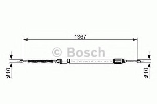 BOSCH 1987477640 Трос, стоянкова гальмівна система