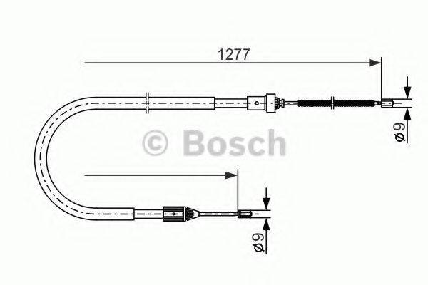 BOSCH 1987477645 Трос, стоянкова гальмівна система