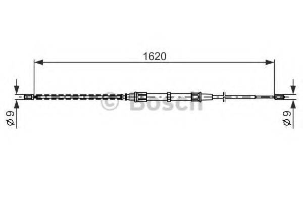 BOSCH 1987477704 Трос, стоянкова гальмівна система