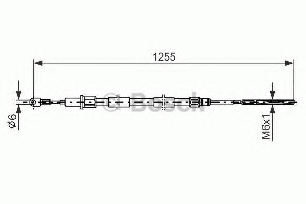 BOSCH 1987477709 Трос, стоянкова гальмівна система