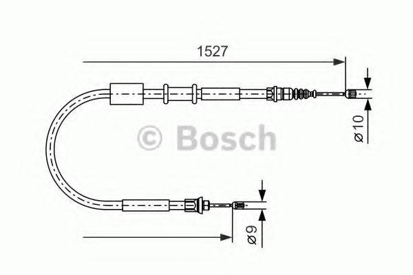 BOSCH 1987477730 Трос, стоянкова гальмівна система