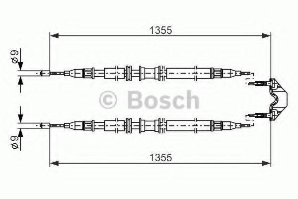 BOSCH 1987477868 Трос, стоянкова гальмівна система