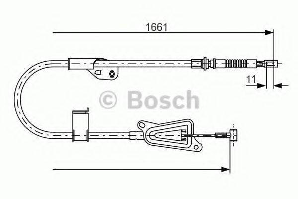 BOSCH 1987477914 Трос, стоянкова гальмівна система