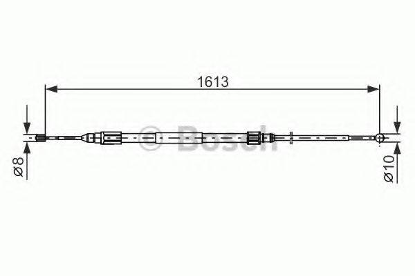 BOSCH 1987477987 Трос, стоянкова гальмівна система