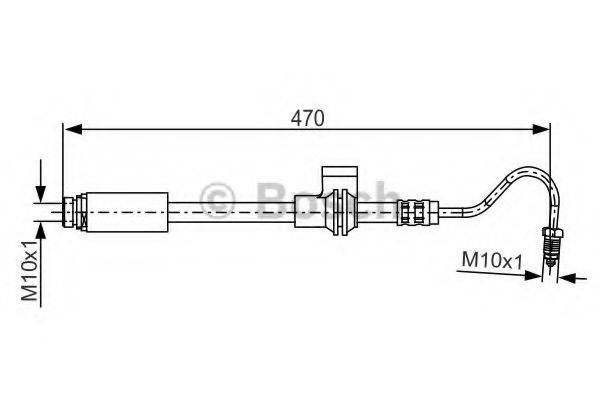BOSCH 1987481171 Гальмівний шланг