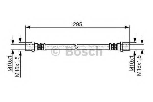 BOSCH 1987481204 Гальмівний шланг