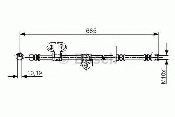 BOSCH 1987481245 Гальмівний шланг