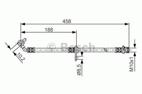 BOSCH 1987481330 Гальмівний шланг