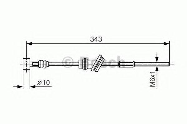 BOSCH 1987482020 Трос, стоянкова гальмівна система