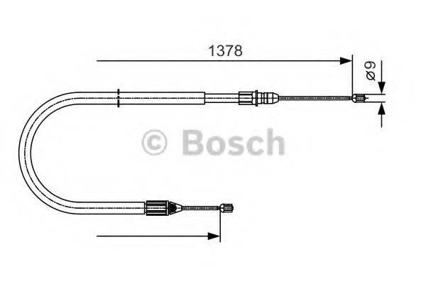 BOSCH 1987482041 Трос, стоянкова гальмівна система