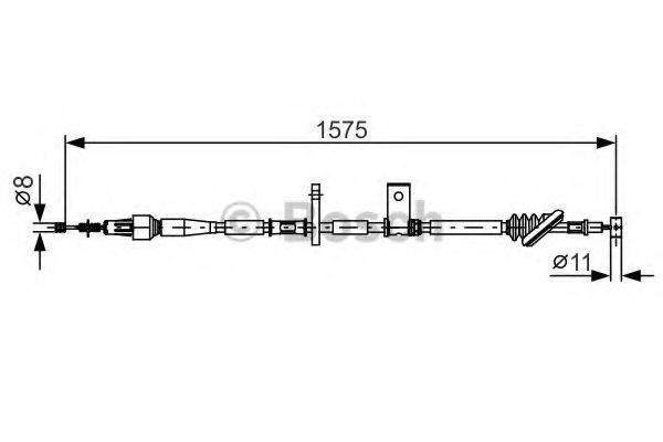 BOSCH 1987482095 Трос, стоянкова гальмівна система