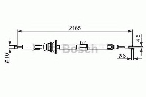 BOSCH 1987482105 Трос, стоянкова гальмівна система