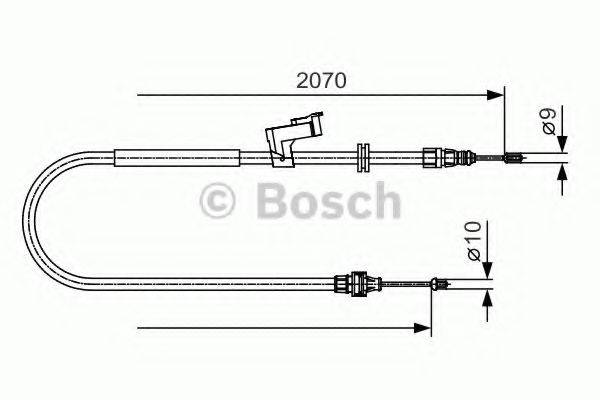 BOSCH 1987482133 Трос, стоянкова гальмівна система