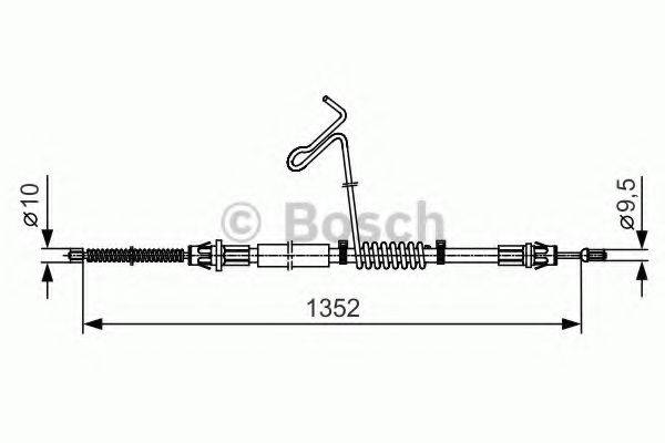 BOSCH 1987482135 Трос, стоянкова гальмівна система