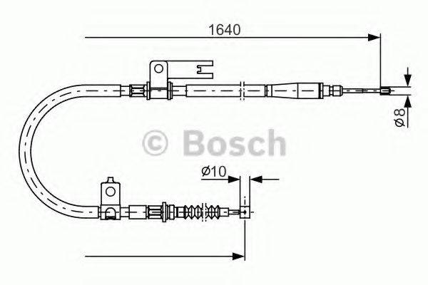 BOSCH 1987482154 Трос, стоянкова гальмівна система