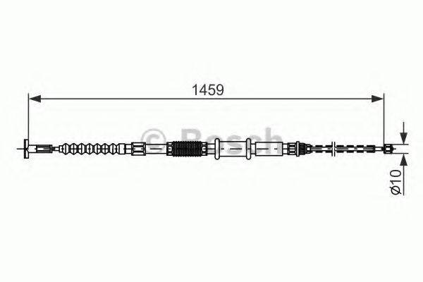 BOSCH 1987482180 Трос, стоянкова гальмівна система