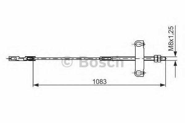 BOSCH 1987482194 Трос, стоянкова гальмівна система