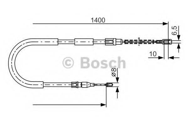 BOSCH 1987482218 Трос, стоянкова гальмівна система