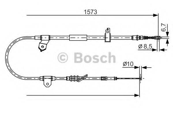 BOSCH 1987482299 Трос, стоянкова гальмівна система