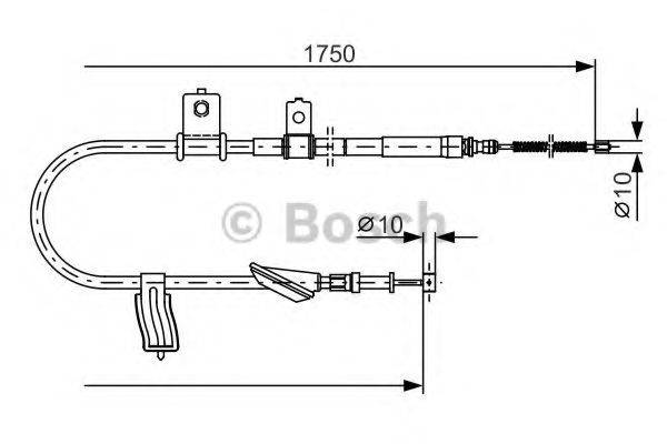 BOSCH 1987482352 Трос, стоянкова гальмівна система