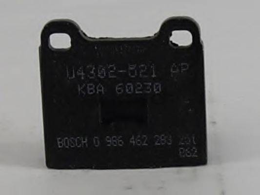 BOSCH 0986462283 Комплект гальмівних колодок, дискове гальмо