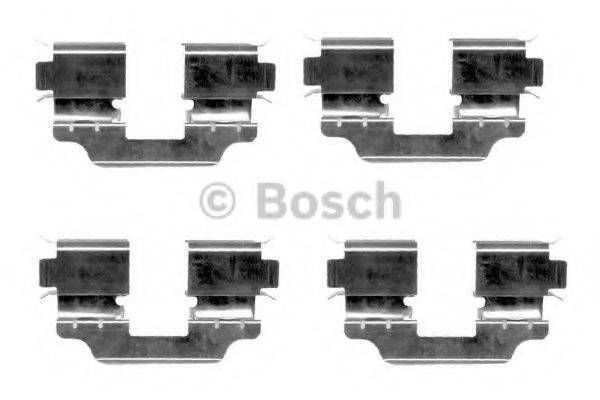 BOSCH 1987474341 Комплектуючі, колодки дискового гальма