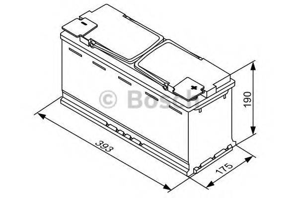 BOSCH 0092S5A150 Стартерна акумуляторна батарея; Стартерна акумуляторна батарея