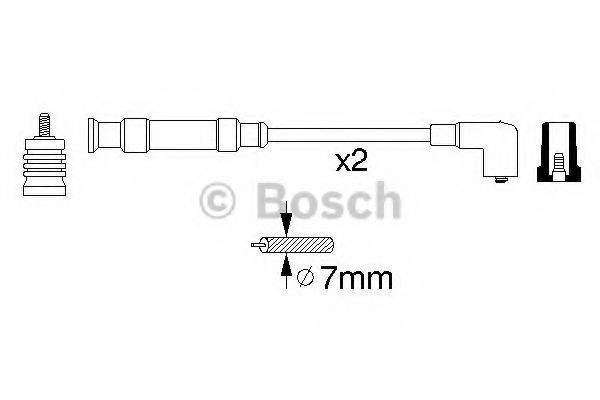 BOSCH 0356912806 Комплект дротів запалювання