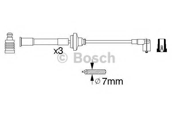 BOSCH 0356912822 Комплект дротів запалювання