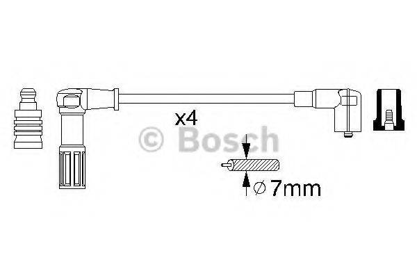 BOSCH 0356912845 Комплект дротів запалювання