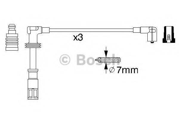 BOSCH 0356912972 Комплект дротів запалювання