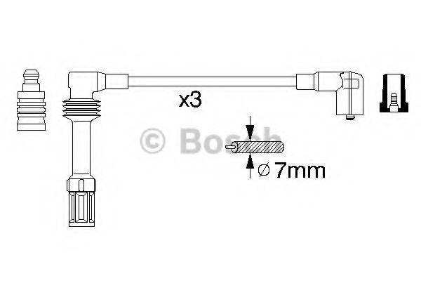 BOSCH 0356912973 Комплект дротів запалювання