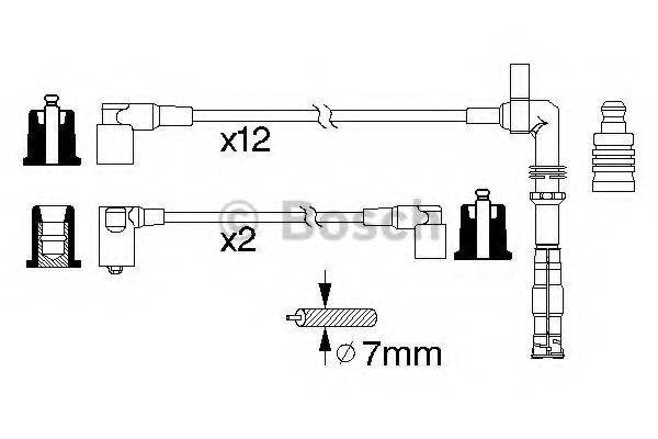 BOSCH 0986356313 Комплект дротів запалювання