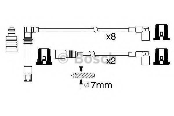 BOSCH 0986356319 Комплект дротів запалювання