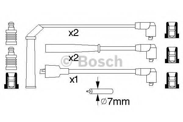 BOSCH 0986356730 Комплект дротів запалювання