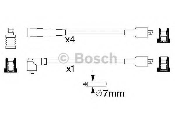 BOSCH 0986356736 Комплект дротів запалювання